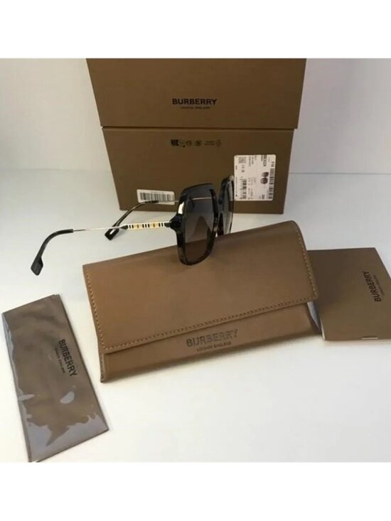 ? - New Authentic Burberry Brown Gradient Square Ladies Sunglasses BE4324 main image 9